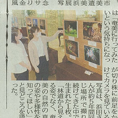 南日本新聞で浜田太さん写真展が掲載されました